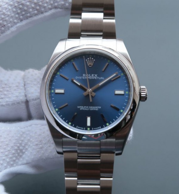 Rolex Oyster Perpetual 39mm 114300 Blue Dial on SS Bracelet SH3132