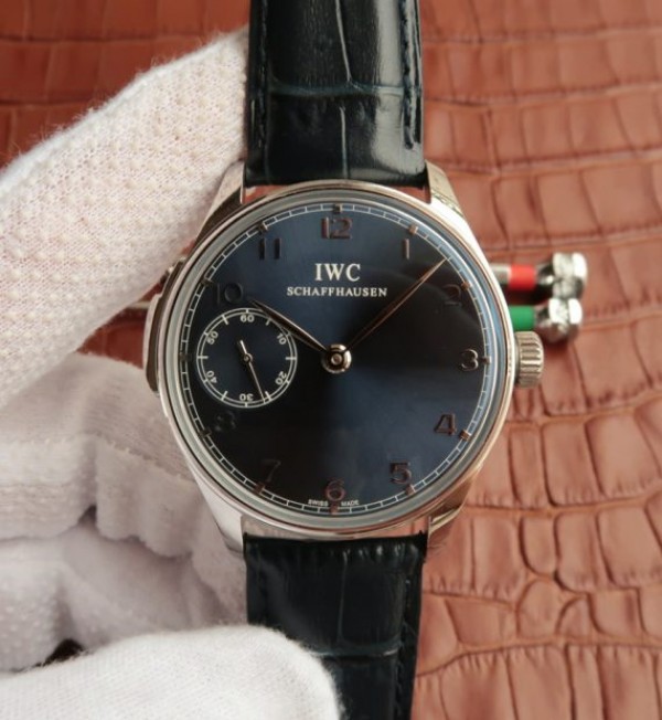 IWC YLF Portuguese IW524205 Blue Dial Leather Strap A95290