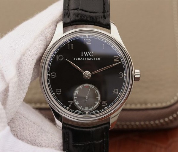 IWC ZF Portuguese IW545407 Black Dial Leather Strap A6498