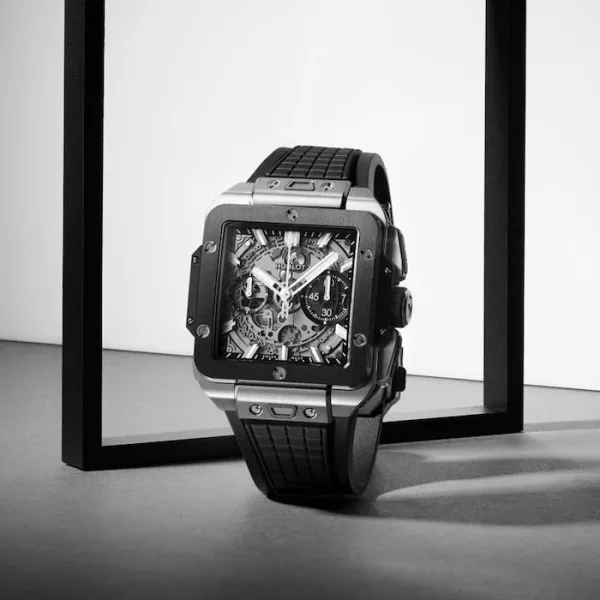Hublot Square Bang Men Automatic Skeleton Rubber Watch 821.NM.0170.RX - gallery