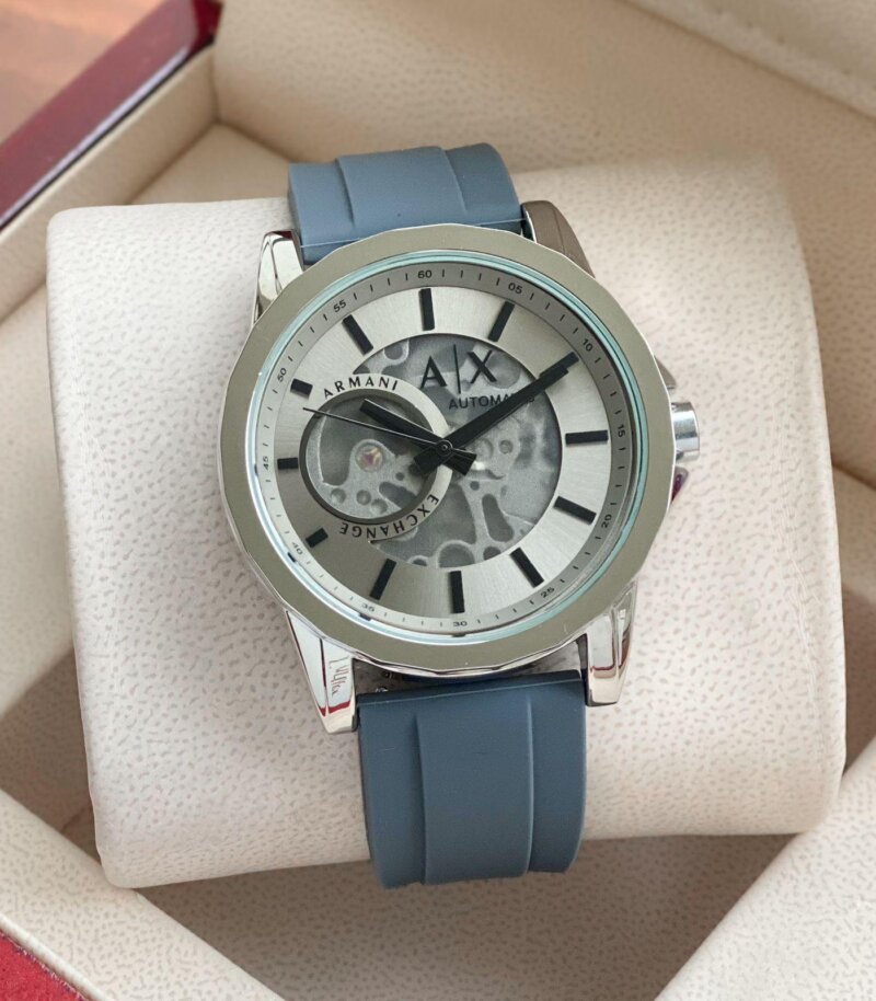 Armani Exchange Transparent Dial Timepiece - gallery