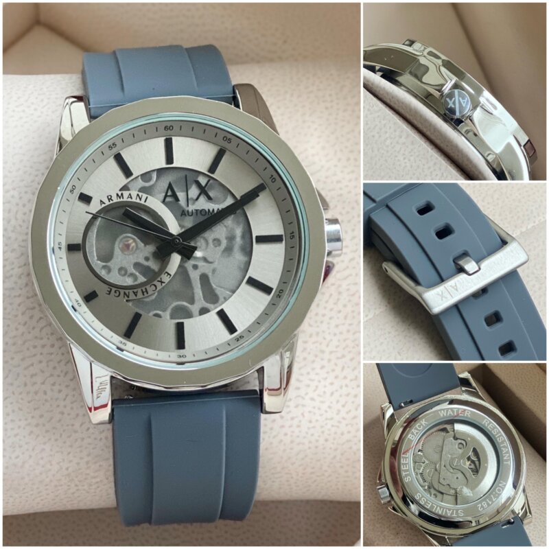 Armani Exchange Transparent Dial Timepiece - gallery
