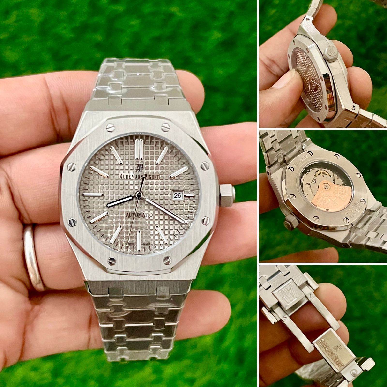 Audemars Piguet Royal Oak Silver Semi-ETA  Watch - gallery