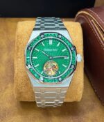Audemars Piguet Royal Oak Flying Tourbillon Green Diamond Bezel - gallery
