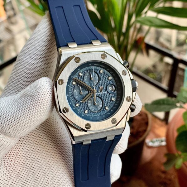 Audemars Piguet Royal Oak Leather Rosegold White Dial - gallery
