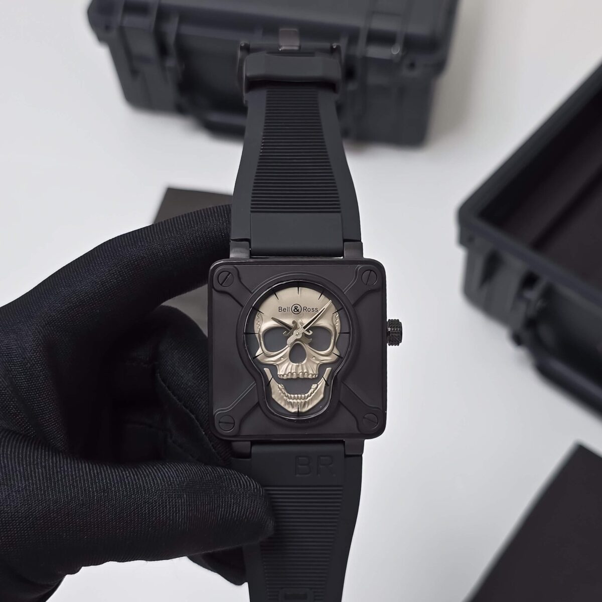 Bell & Ross BR-01 Skull Edition Black 46mm - gallery