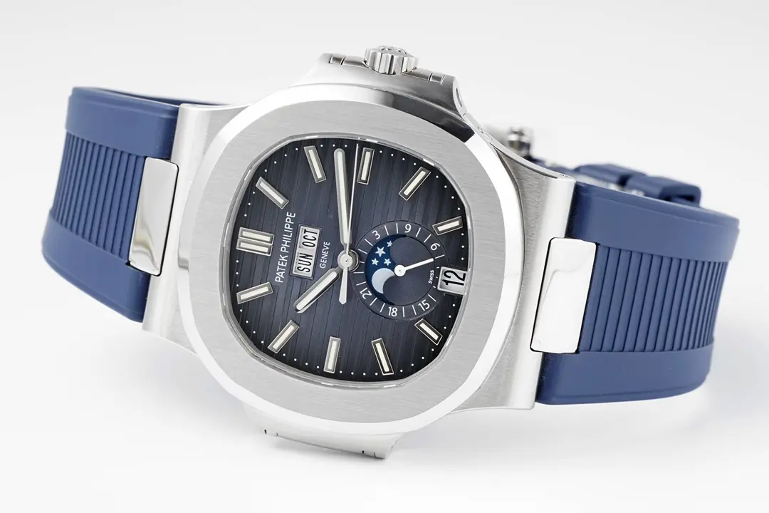 Patek Philippe Blue Nautilus Rubber Watch - gallery
