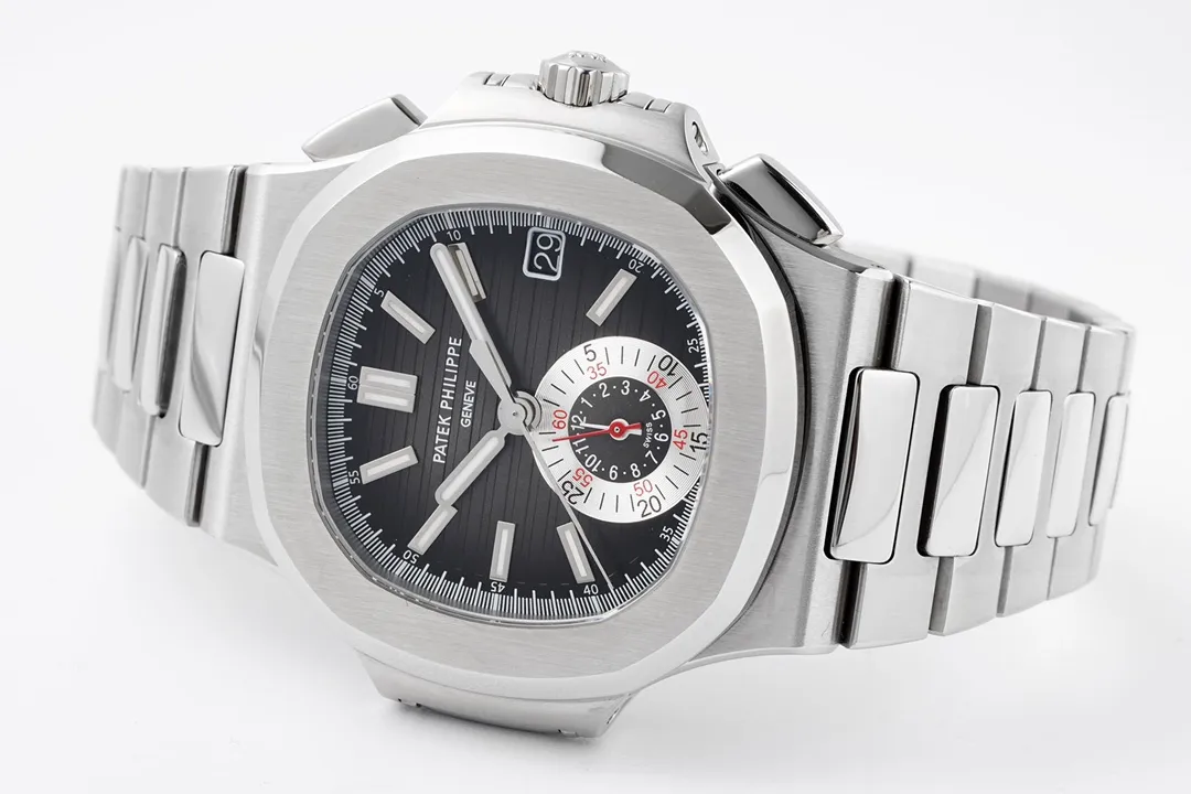 Patek Philippe 5980 Silver Black Watch - gallery