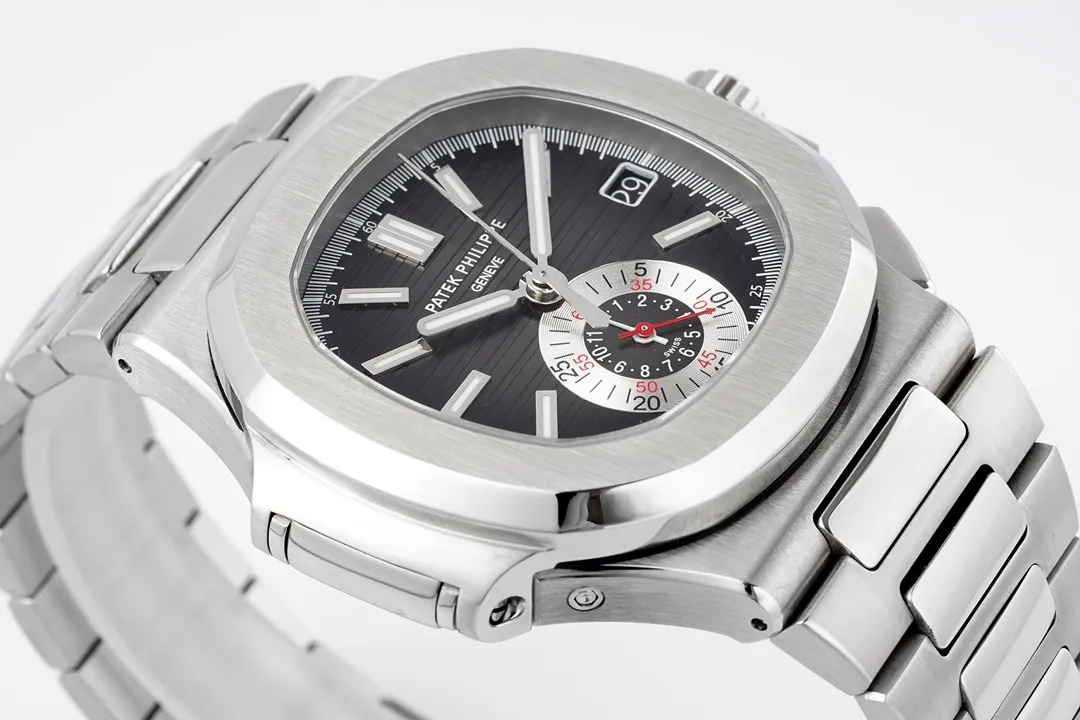 Patek Philippe 5980 Silver Black Watch - gallery