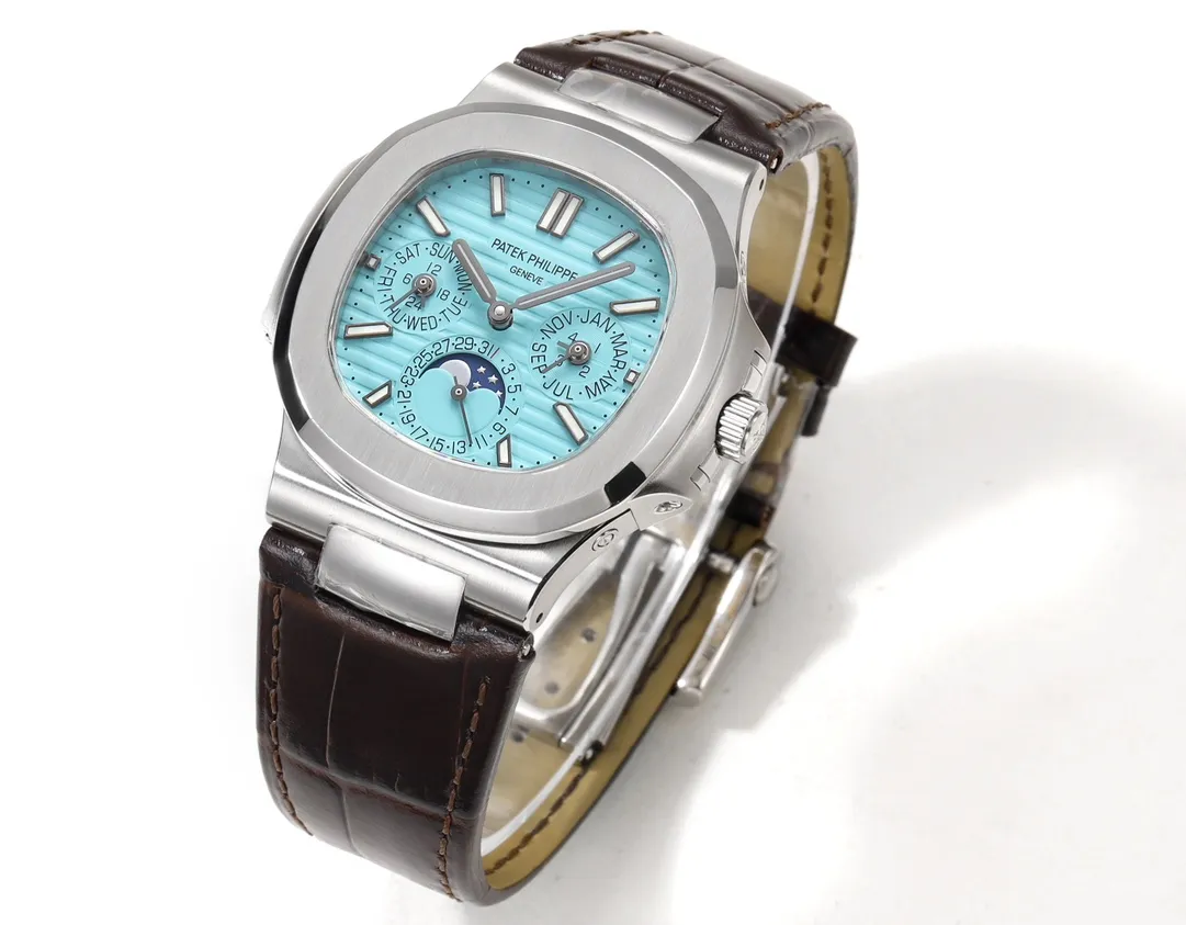 Patek Philippe Nautilus Blue Perpetual Calendar - gallery