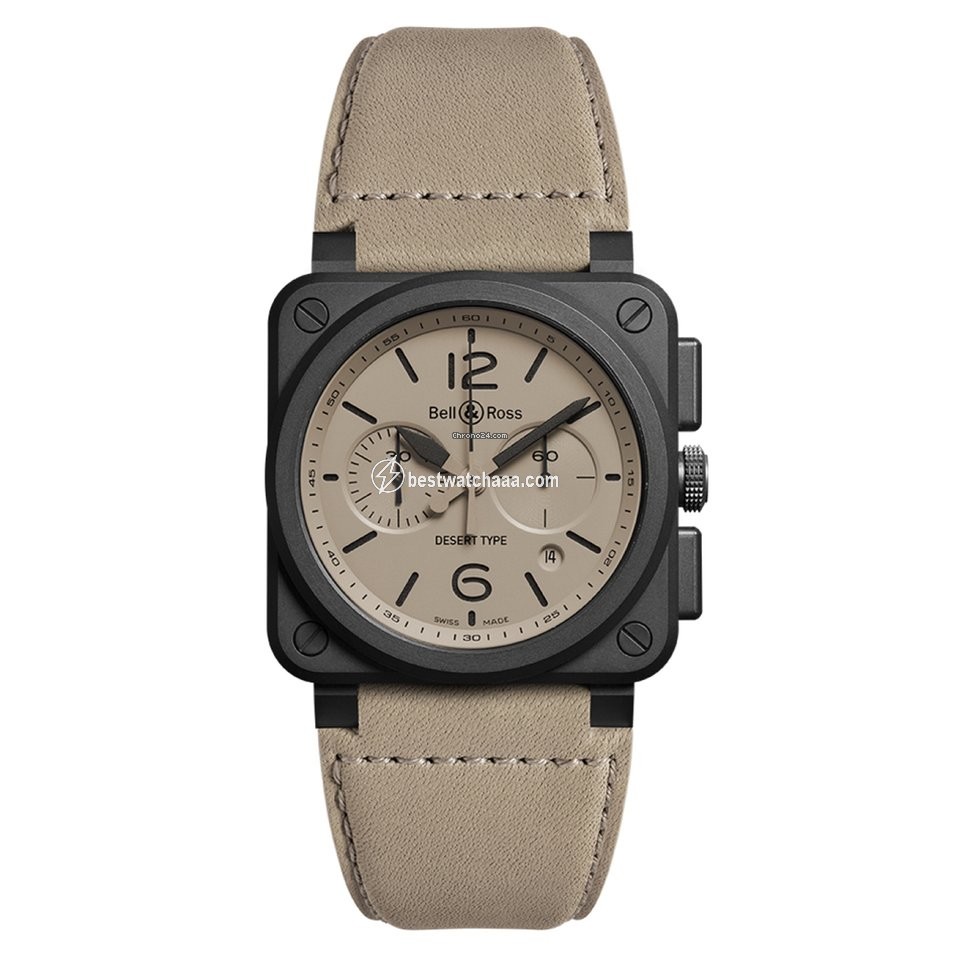 Bell & Ross BR 03-94 Chronographe Mens watch Unisex Automatic Ceramic BR0394DESERTCE