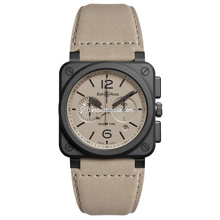 Bell & Ross BR 03-94 Chronographe Mens watch Unisex Automatic Ceramic BR0394-DESERT-CE