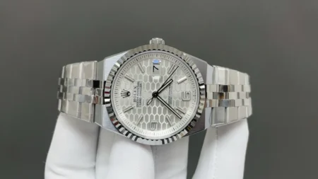 Rolex Super Clone Land Dweller 40mm Oystersteel and White Gold - gallery