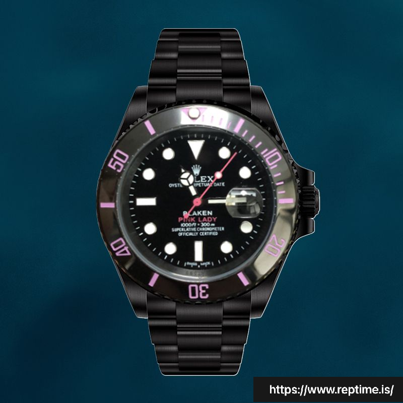 Rolex Submariner 40mm Men’s PINKLADY Black Dial Watch - gallery