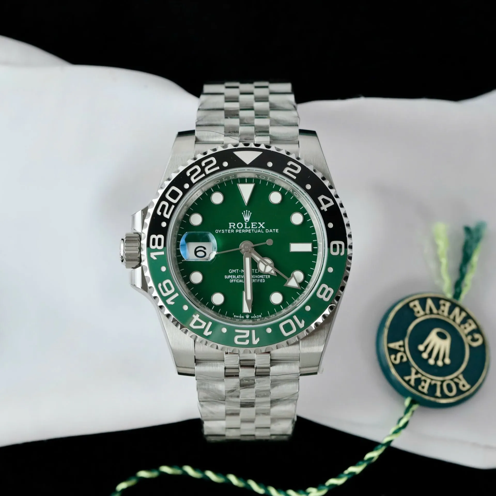 Superclone Rolex GMT-Master II 40 mm 126729VTNR Jubilee “Absinthe” - gallery