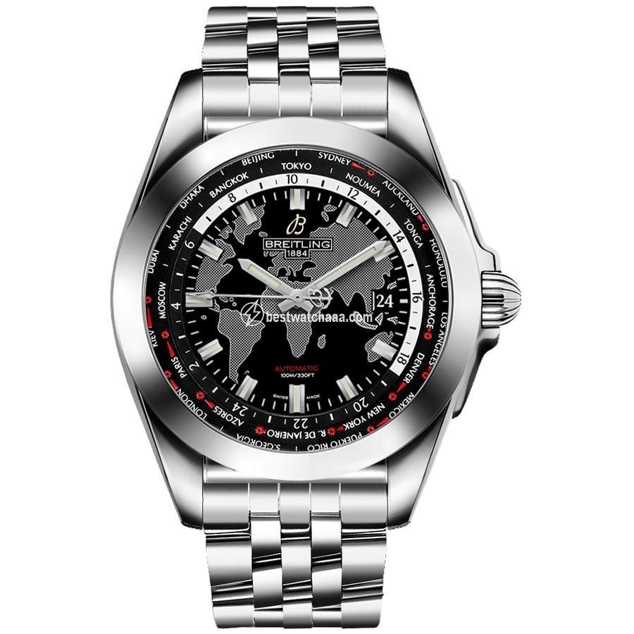 Breitling Galactic Unitime Mens watch Unisex Automatic Steel WB3510U4 BD94-375A