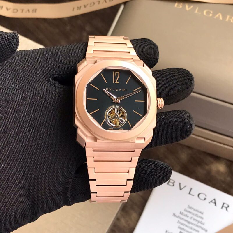 Bvlgari Octo Finissimo Tourbillon In Rose Gold - gallery