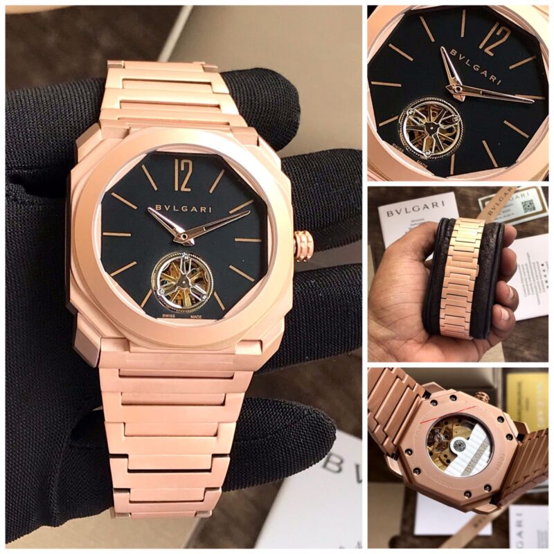 Bvlgari Octo Finissimo Tourbillon In Rose Gold - gallery