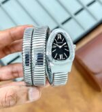 Bvlgari Serpenti Tubogas Silver Black Dial - gallery