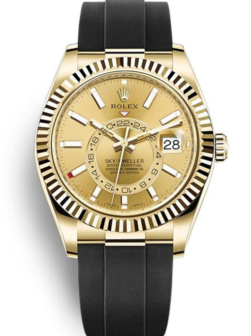 Rolex Sky-Dweller 42mm Champagne Dial 326238 Super Clone