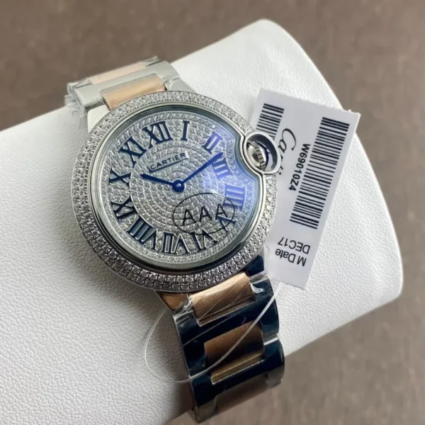 Cartier De Santos Dual Time White Dial - gallery