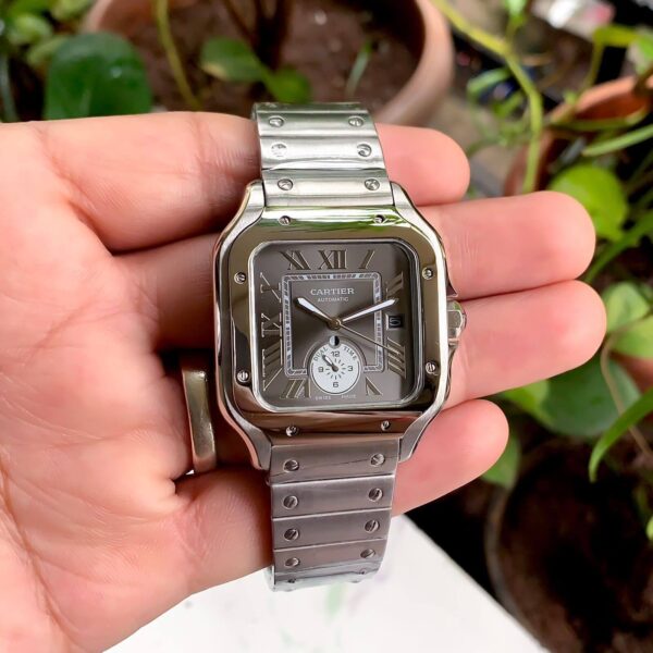 Cartier De Santos Dual Time White Dial - gallery