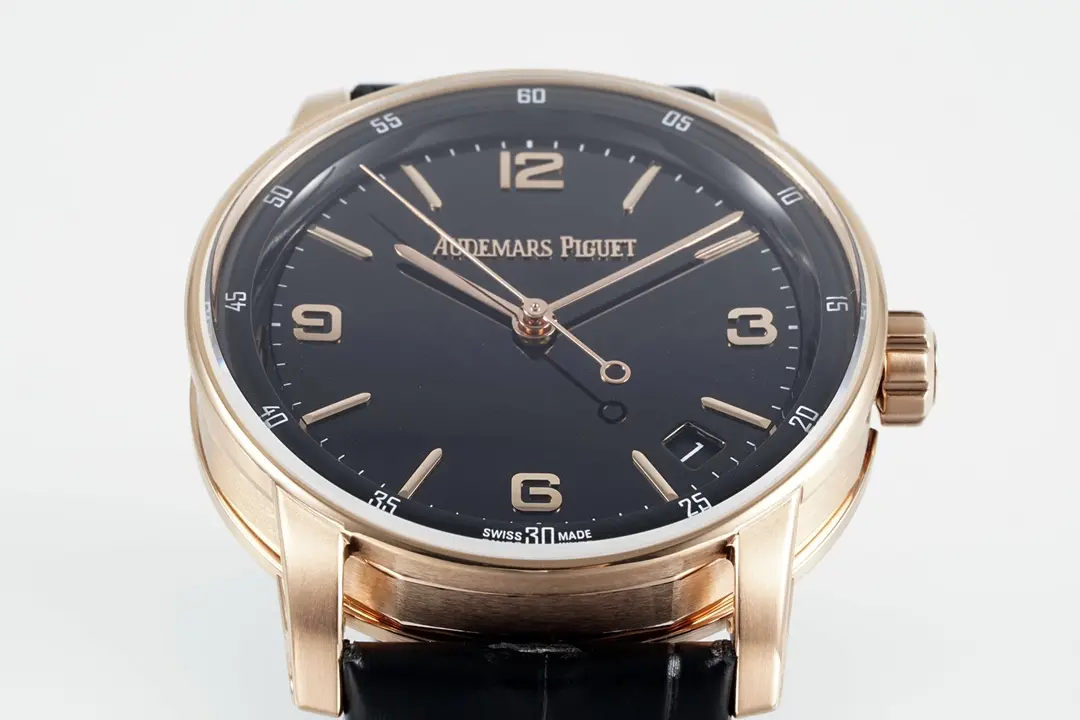 watch Audemars Piguet CODE 11.59 Blue Dial Three-Hand Automatic Watch   Rose Gold and Stainless Steel, 41mm - gallery