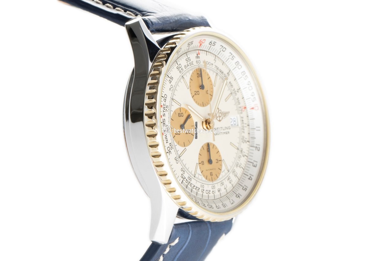 Breitling Old Navitimer Mens watch Unisex Automatic Gold Steel B13019 - gallery