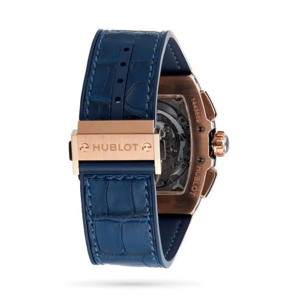 Hublot Spirit Of Big Bang Men Automatic Blue Alligator Watch 641.OX.7180.LR - gallery