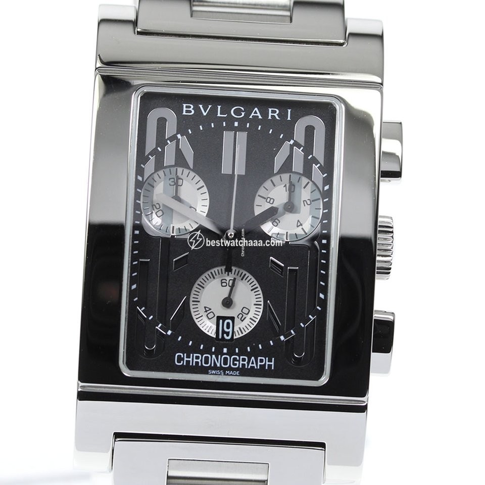 Bulgari Rettangolo Mens watch Unisex Quartz Steel RTC49S