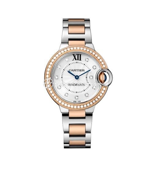 Cartier Ballon Bleu 33mm Womens watch Automatic Gold Steel WE902077
