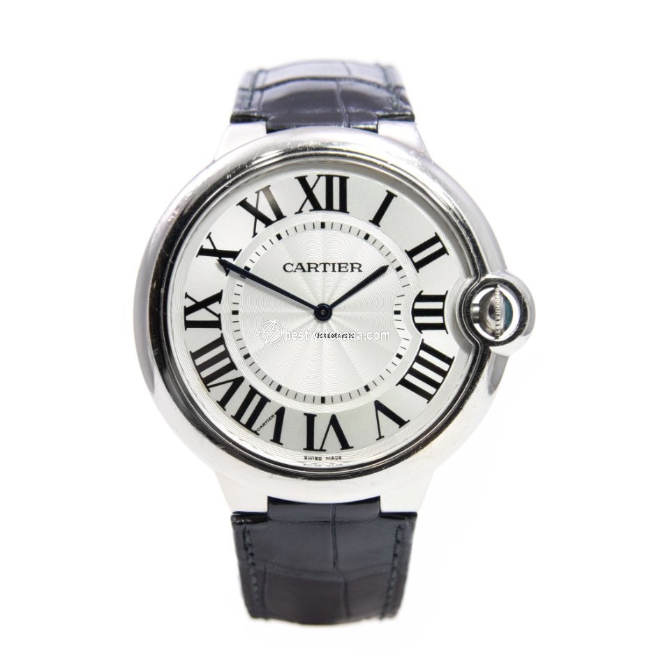 Cartier Ballon Bleu 44mm Mens watch Unisex Manual winding White gold W6920055