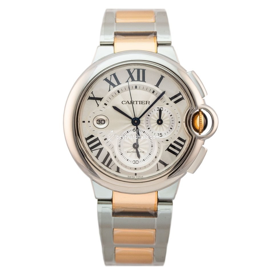 Cartier Ballon Bleu 44mm Mens watch Unisex Automatic Gold Steel W6920075