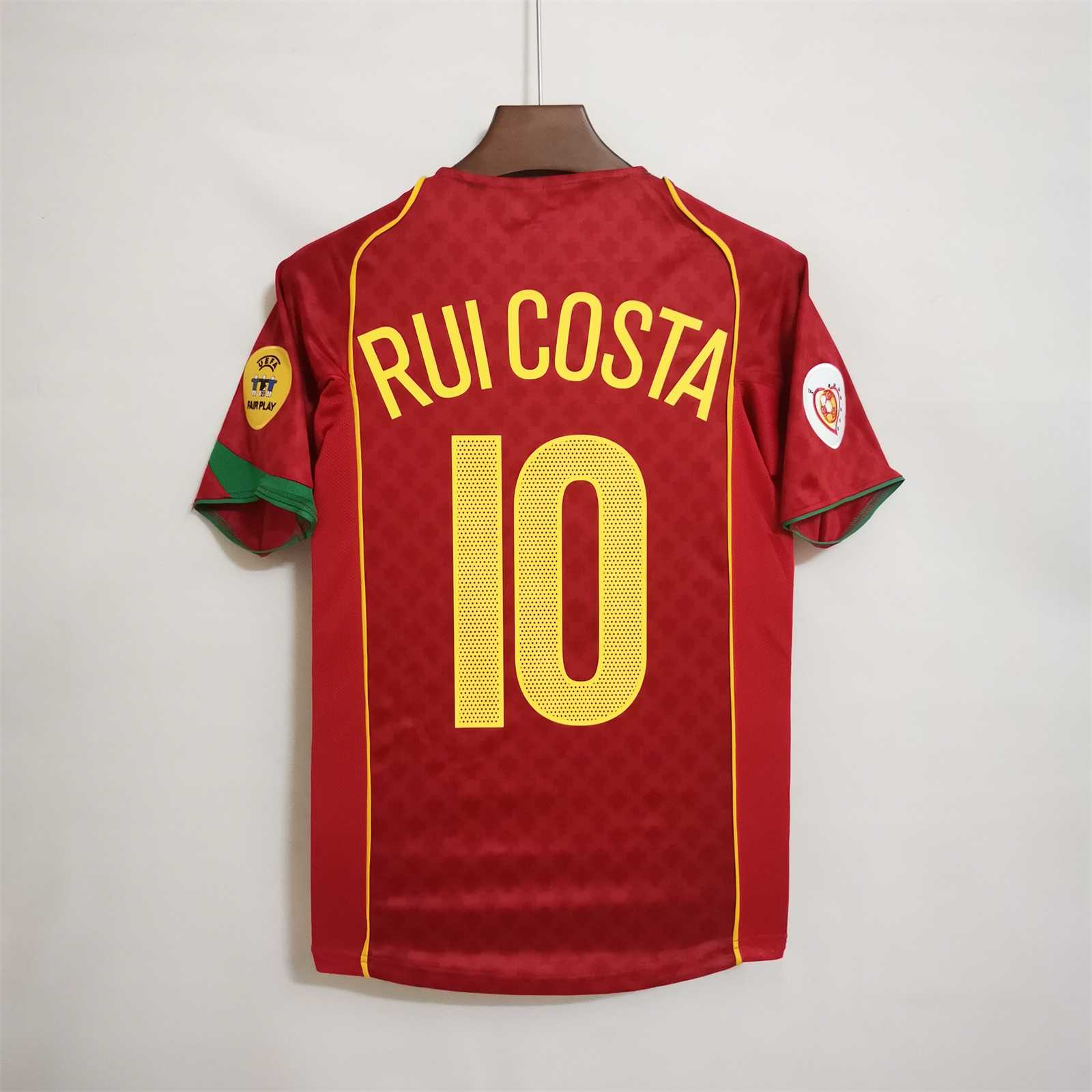 2004 Portugal C.Ronaldo #17 Euro Cup Home Retro Jersey - view 18