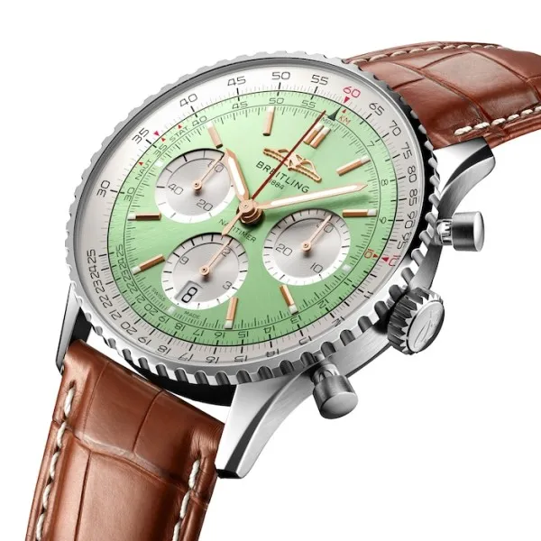 Breitling Navitimer Men Automatic Mint Alligator Watch AB0139211L1P1 - gallery