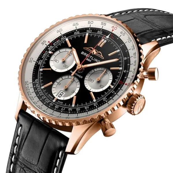 Breitling Navitimer Men Automatic Black Alligator Watch RB0138211B1P1 - gallery