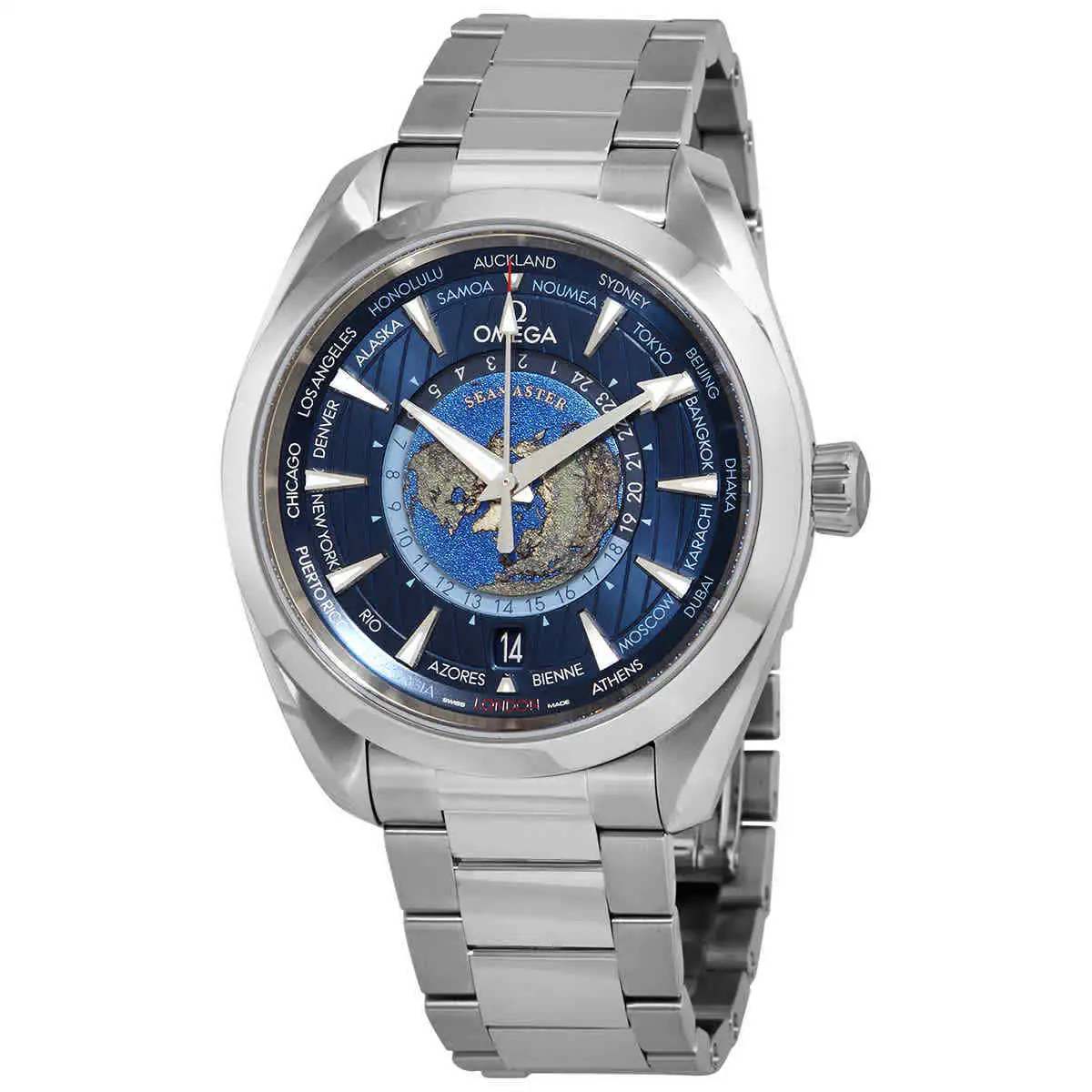 Omega Seamaster Aqua Terra Men Automatic Blue Stainless Steel Watch O22010432203001 - gallery
