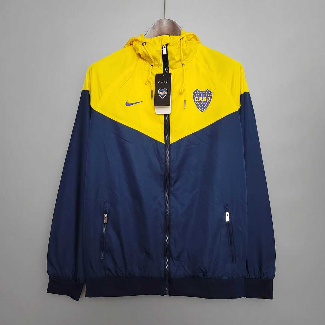 2021 Windbreaker Blue-Yellow Boca Juniors Jersey 1:1 Thai Quality - view 7