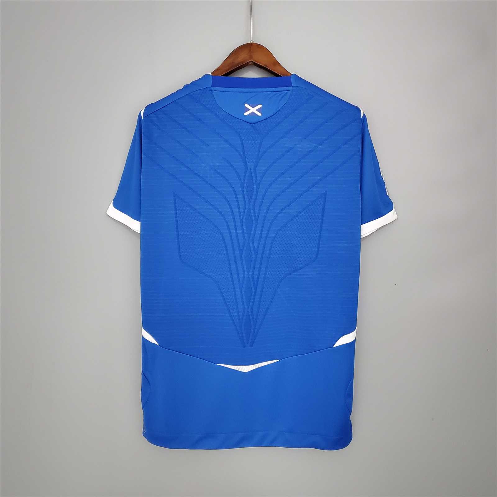 2008-09 Glasgow Rangers Home Soccer Retro Jersey - view 3