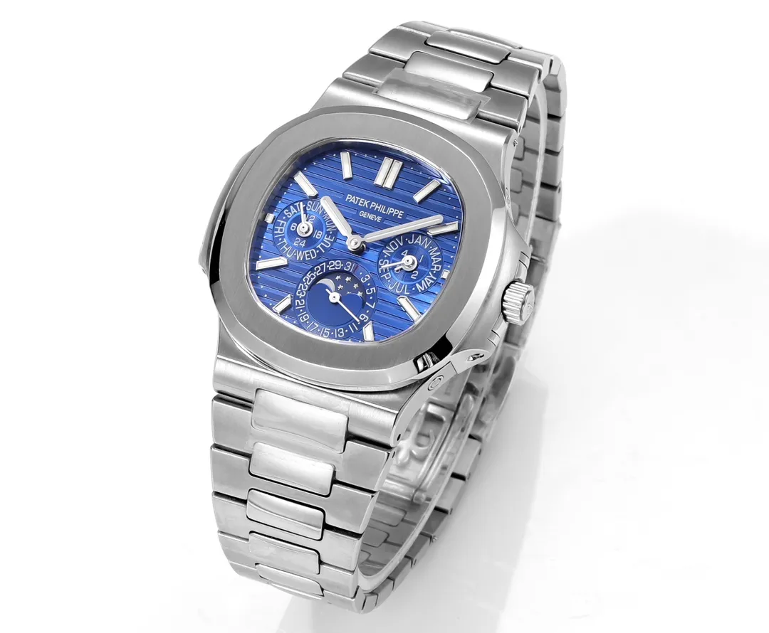Patek Philippe Blue Nautilus Perpetual Calendar - gallery