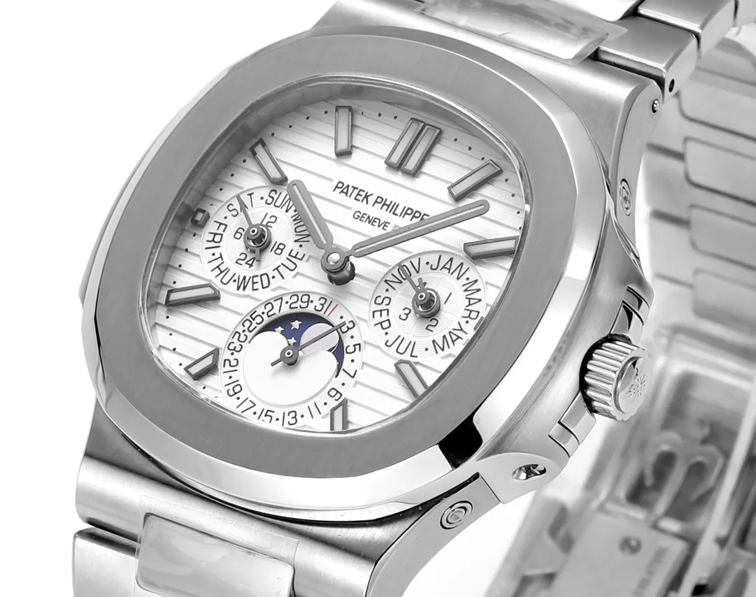 Patek Philippe Silver Nautilus Watch - gallery