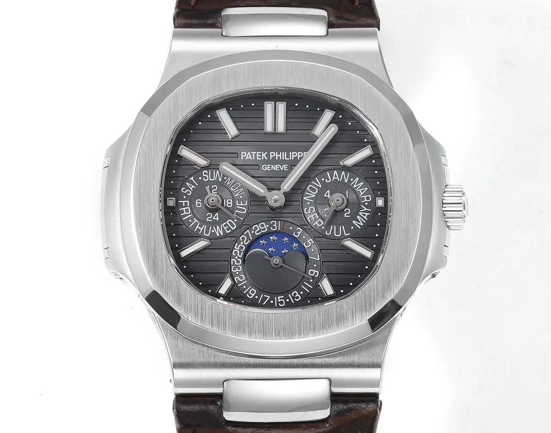 Patek Philippe Nautilus Grey Perpetual Watch - gallery