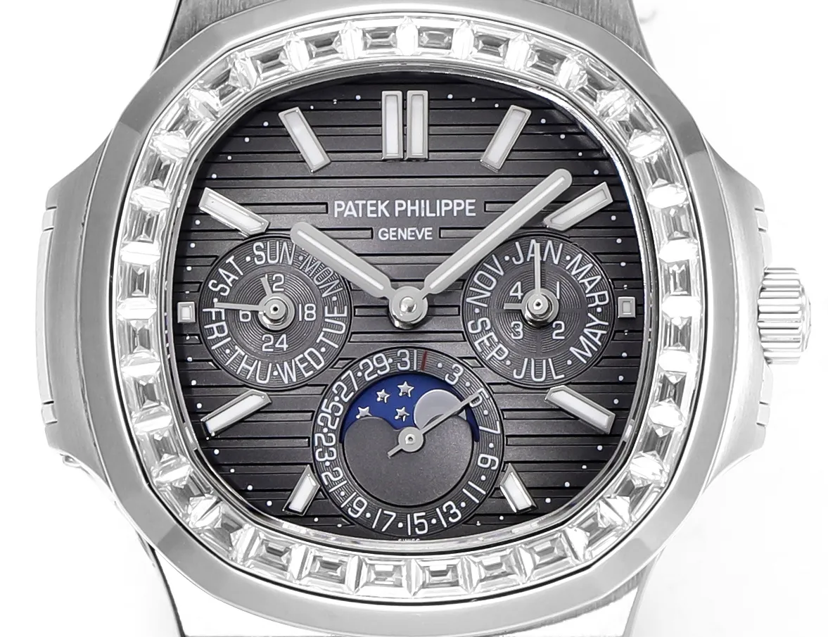 Patek Philippe Nautilus Grey Complication Watch - gallery