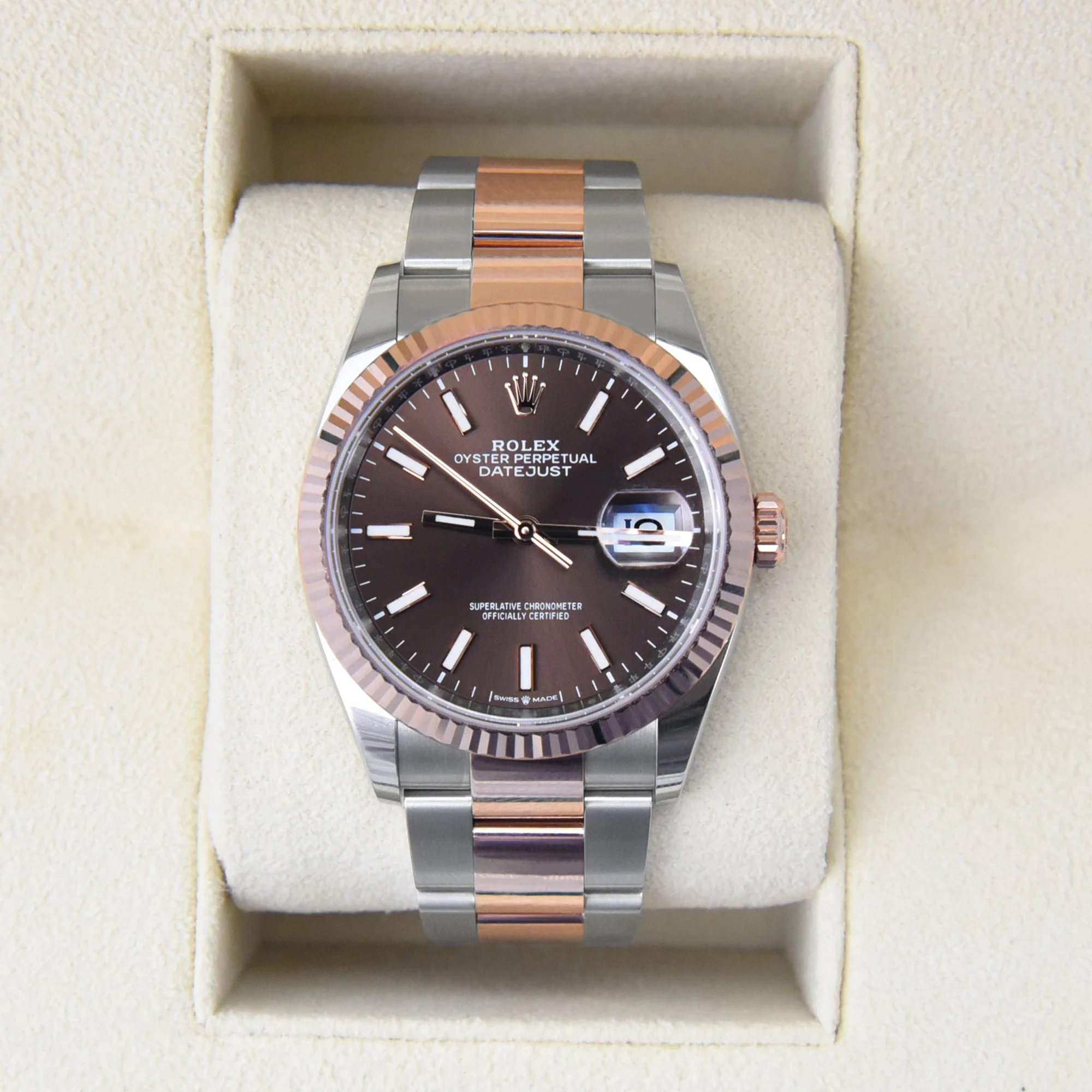 Superclone Rolex Datejust 36 mm Chocolate Dial 126231 Oyster - gallery
