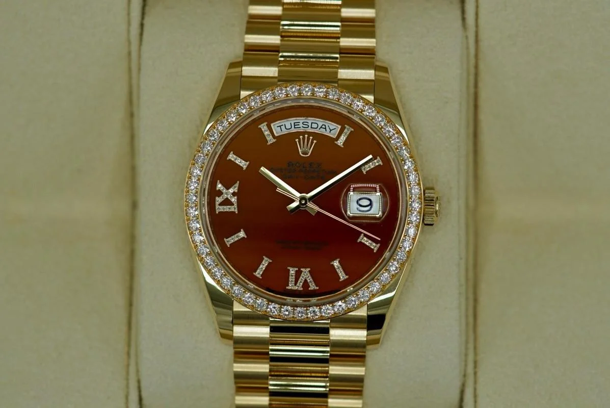 Superclone Rolex Day-Date 36 mm Carnelian Dial 128348RBR - gallery