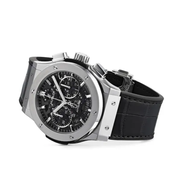 Hublot Classic Fusion Men Automatic Skeleton Leather Watch 525.NX.0170.LR - gallery