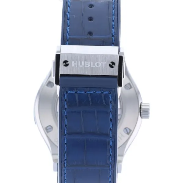 Hublot Classic Fusion Men Automatic Blue Leather Watch 542.NX.7170.LR - gallery