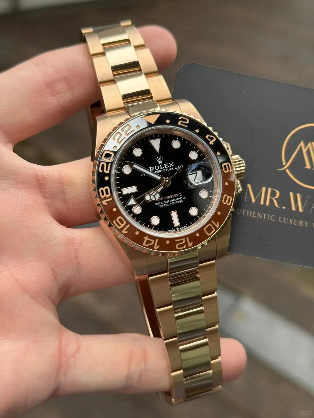 Rolex GMT-Master II Oyster 40 mm Everose gold 126715CHNR - gallery