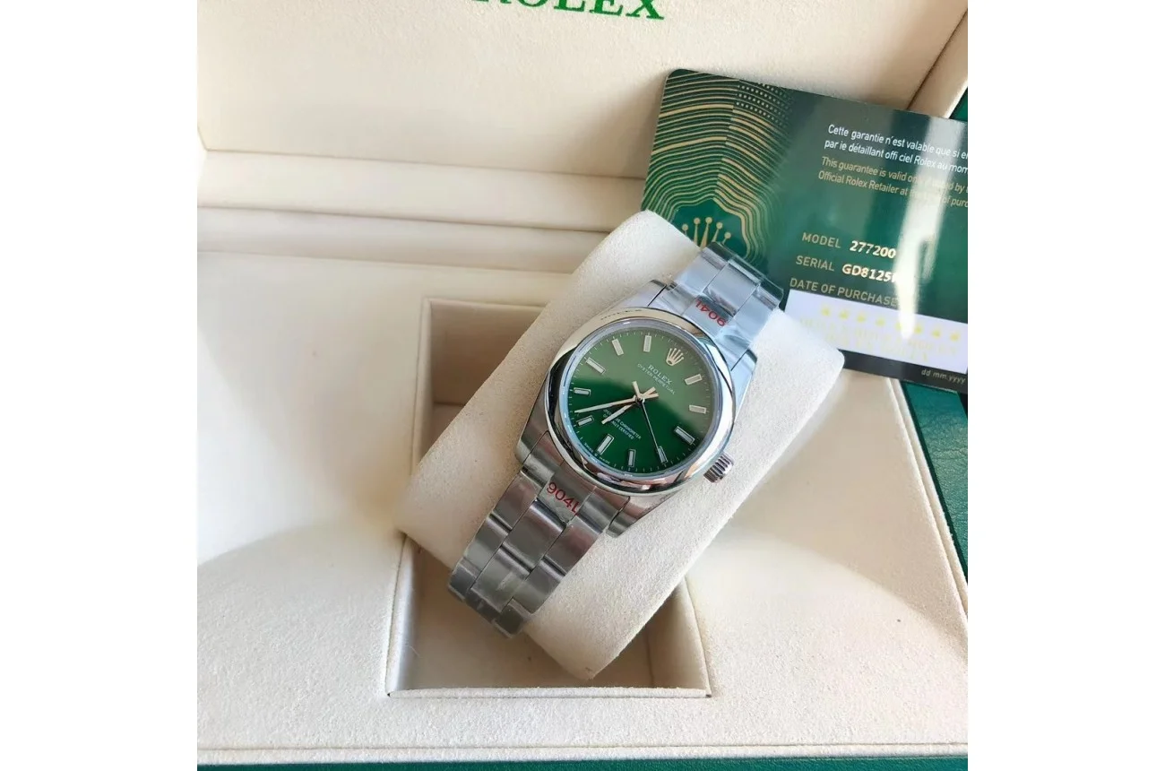 Couple Watches Rolex Oyster Perpetual 31/41mm SS/SS Green/Stk - gallery