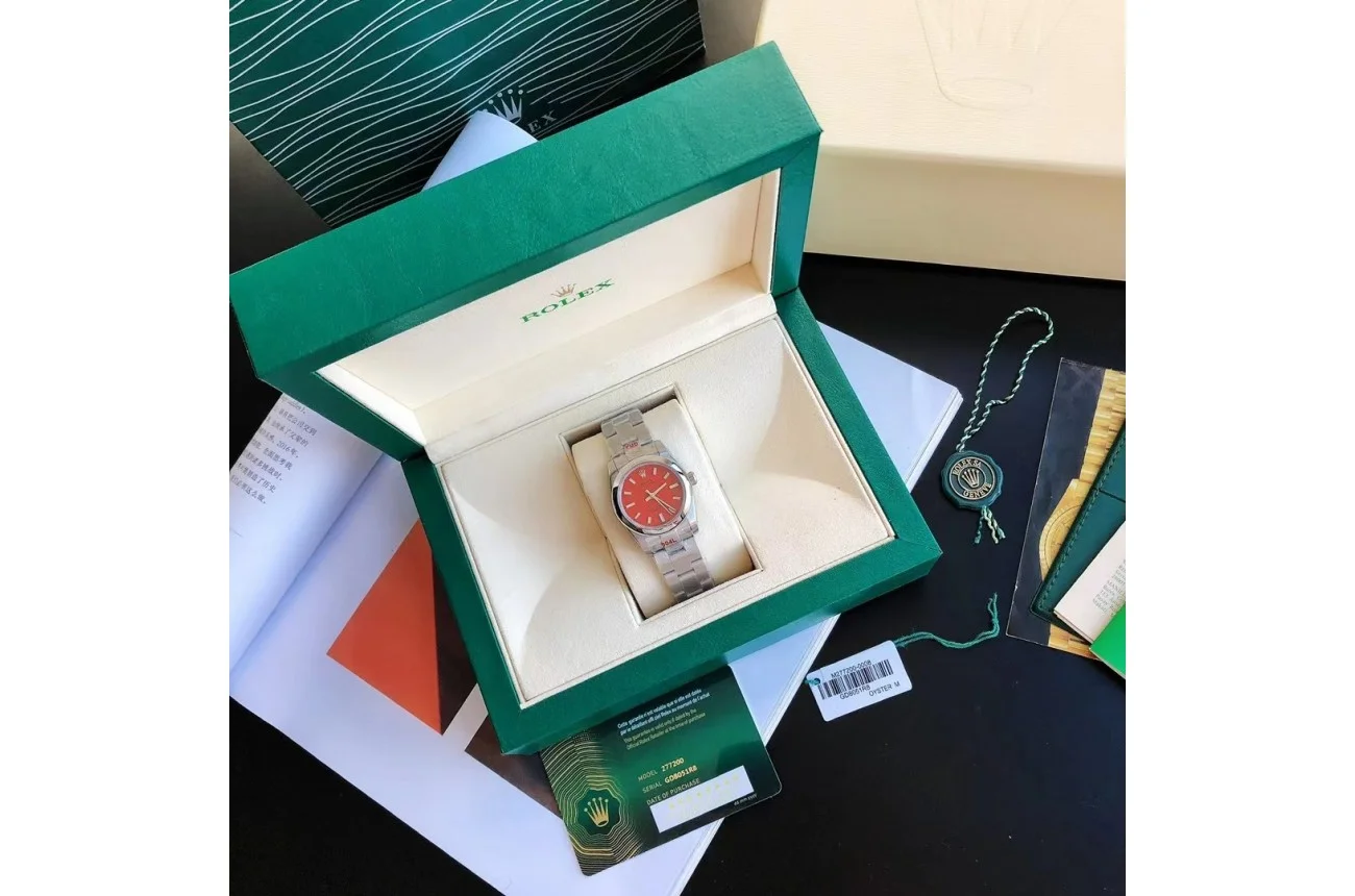 Couple Watches Rolex Oyster Perpetual 31/41mm SS/SS Red/Stk - gallery